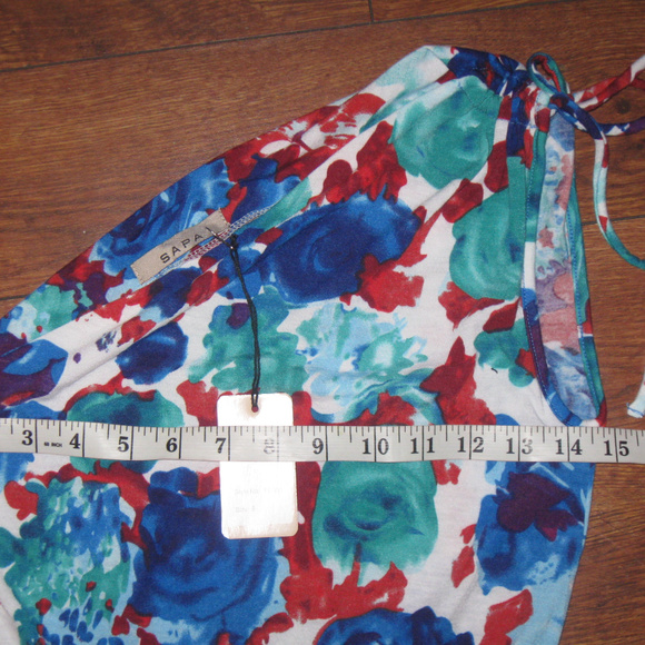 SAPA One-Shoulder Size Z Gloral Cute Dress - Picture 5 of 7